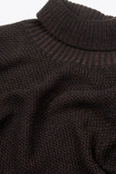Maglia dolcevita armaturata bicolore marrone-Dan John