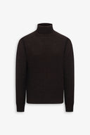 Maglia dolcevita armaturata bicolore marrone-Dan John