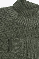 Maglia dolcevita armaturata bicolore verde-Dan John