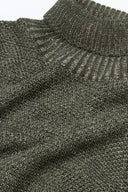 Maglia dolcevita armaturata bicolore verde-Dan John
