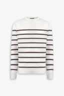 Maglia girocollo a righe biscotto-Dan John