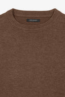 Maglia girocollo basic cammello-Dan John