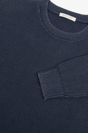 Maglia girocollo chicco di riso navy-Dan John