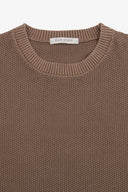 Maglia girocollo chicco di riso tortora-Dan John