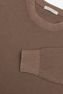Maglia girocollo chicco di riso tortora-Dan John