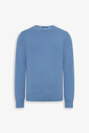 Maglia girocollo cotone azzurro-Dan John