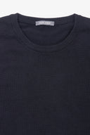 Maglia girocollo cotone blu-Dan John