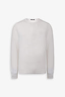 Maglia girocollo cotone panna-Dan John