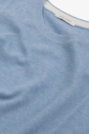 Maglia girocollo effetto melange celeste-Dan John
