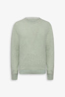 Maglia girocollo effetto melange salvia-Dan John