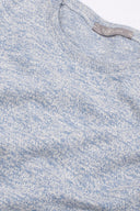 Maglia girocollo inserti a coste inglesi cielo-Dan John