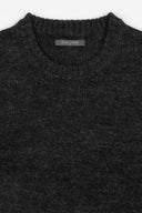 Maglia girocollo lambswool antracite-Dan John