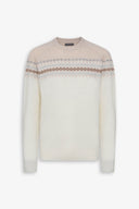 Maglia girocollo nordic panna-Dan John