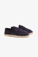 Mocassino ecosuede blu