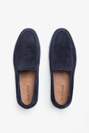 Mocassino scamosciato blu-Dan John