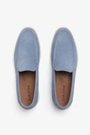 Mocassino scamosciato celeste-Dan John