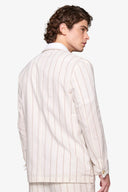 Overshirt da abito gessata panna "Capri"-Dan John