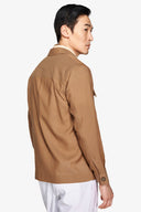 Overshirt tecnica tabacco