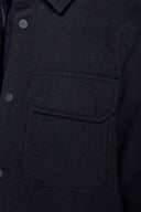 Overshirt trapuntata blu-Dan John