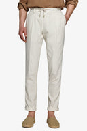 Pantalaccio da abito a righe ecru-Dan John
