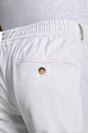 Pantalaccio misto lino bianco
