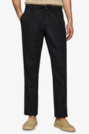 Pantalaccio misto lino nero-Dan John