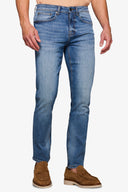 Pantaloni 5 tasche denim blu medio-Dan John