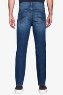 Pantalone 5 tasche denim blu scuro-Dan John