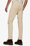 Pantalone 5 tasche in fustagno panna-Dan John