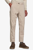 Pantalone chino gabardina stretch beige-Dan John