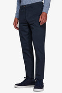 Pantalone chino gabardina stretch blu-Dan John