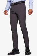 Pantalone da abito trama punto a spillo antracite slim-Dan John