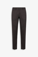 Pantalone in jersey stretch pied de poule marrone-Dan John