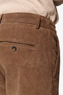 Pantalone in velluto millerighe old castagna-Dan John