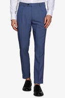 Pantaloni da abito Herringbone royal-Dan John