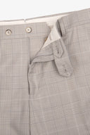 Pantaloni da abito Principe di Galles tortora