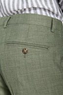 Pantaloni da abito fiammati verde-Dan John