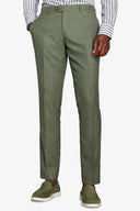 Pantaloni da abito fiammati verde-Dan John
