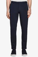 Pantaloni da abito in jersey tecnico blu slim