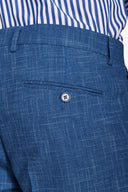 Pantaloni da abito in tela fiammata royal-Dan John