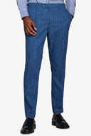 Pantaloni da abito in tela fiammata royal-Dan John