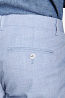 Pantaloni da abito melange celeste-Dan John