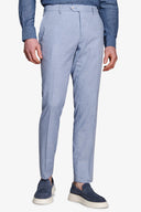 Pantaloni da abito melange celeste-Dan John