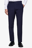 Pantaloni da abito overcheck blu-Dan John