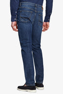 Pantaloni denim blu scuro-Dan John