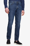 Pantaloni denim blu scuro-Dan John