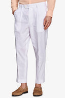 Pantaloni misto lino bianco-Dan John