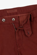 Pantaloni misto lino fiammato mattone-Dan John
