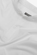 Polo coreana in piquet bianca-Dan John