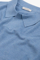 Polo in maglia armaturata celeste-Dan John